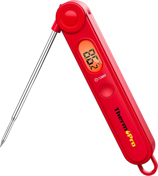 Digital Instant-Read Meat Thermometer with Backlit Display