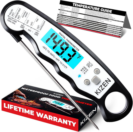 Waterproof Instant-Read Food Thermometer — Magnetic Back